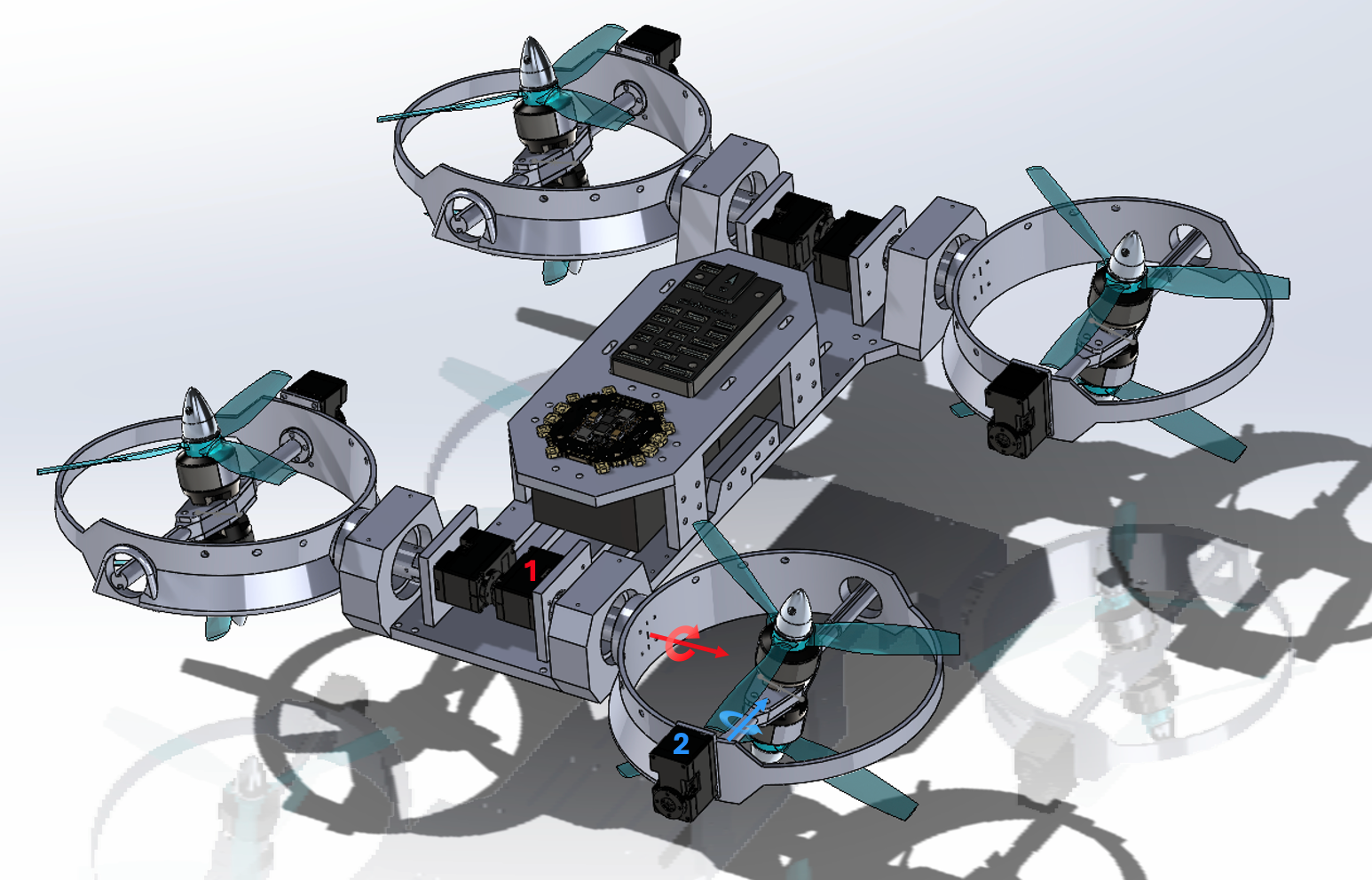 CAD Model of the Quadrotor